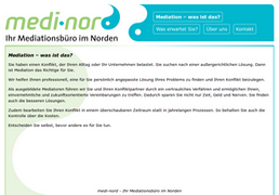 Screenshot der Webseite medi-nord